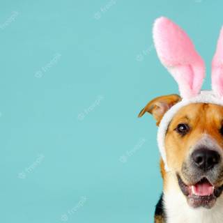 Easter cute dog wallpaper