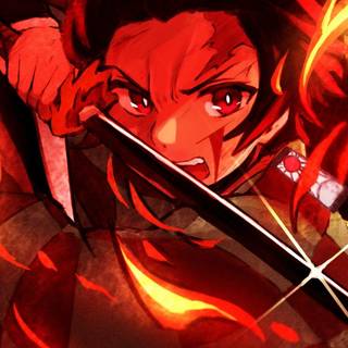 Red Demon Slayer wallpaper