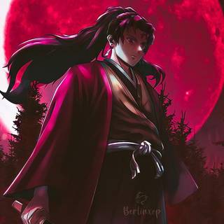 Red Demon Slayer wallpaper