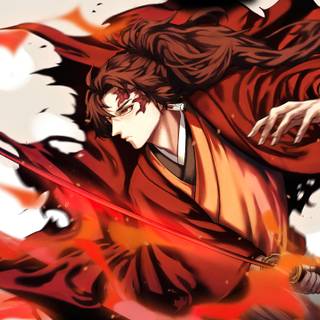 Red Demon Slayer wallpaper