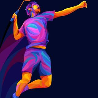 Badminton smash wallpaper