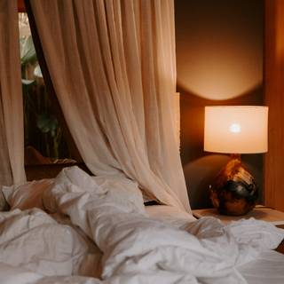 Cozy bedroom wallpaper