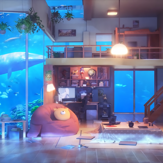 Cozy bedroom wallpaper