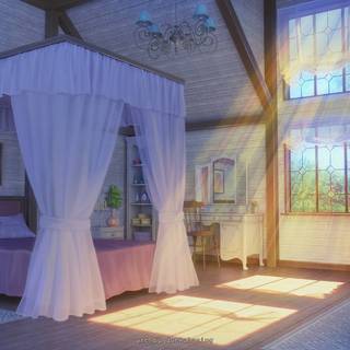 Cozy bedroom wallpaper