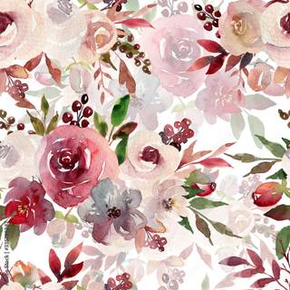 Boho flower wallpaper