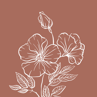 Boho flower wallpaper