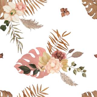 Boho flower wallpaper