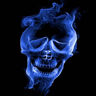 Smoking skeleton wallpaper