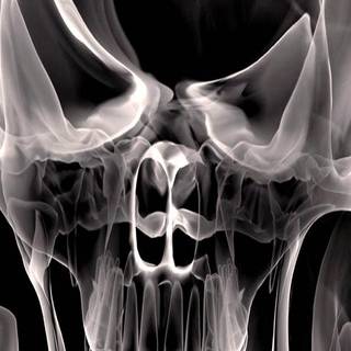 Smoking skeleton wallpaper