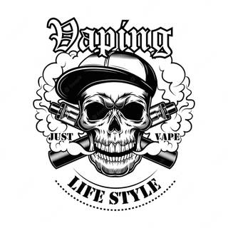 Smoking skeleton wallpaper