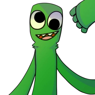 Green Rainbow Friends wallpaper