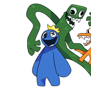 Green Rainbow Friends wallpaper