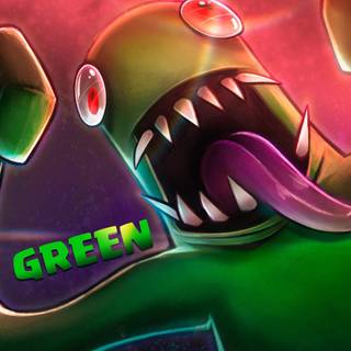 Green Rainbow Friends wallpaper