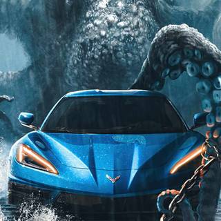 2023 Corvette iPhone wallpaper