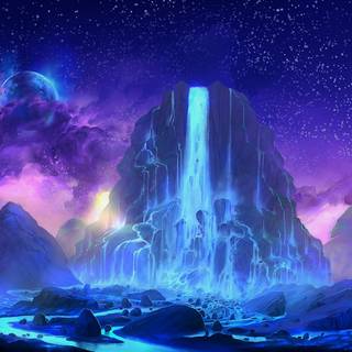 Purple world wallpaper