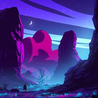 Purple world wallpaper