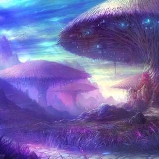 Purple world wallpaper