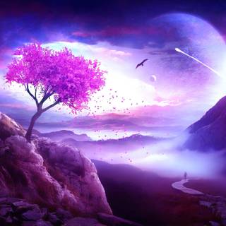 Purple world wallpaper