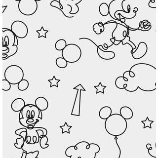 Mickey Mouse black and white wallpaper