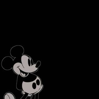 Mickey Mouse black and white wallpaper