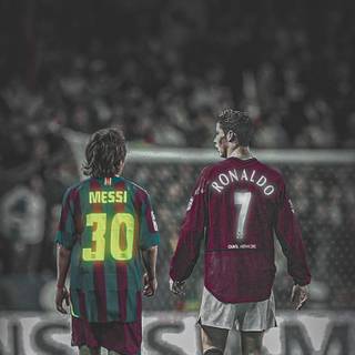 Messi and CR7 wallpaper
