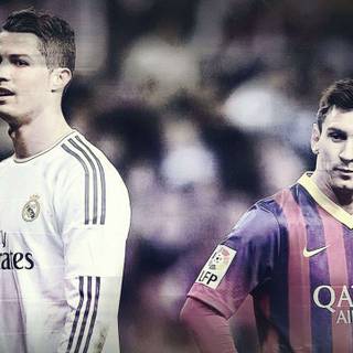 Messi and CR7 wallpaper