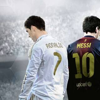 Messi and CR7 wallpaper