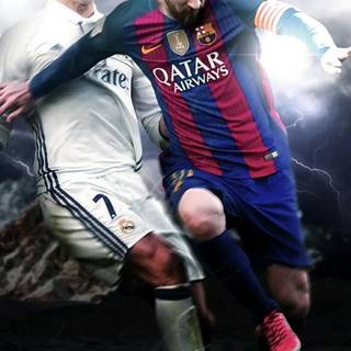 Messi and CR7 wallpaper
