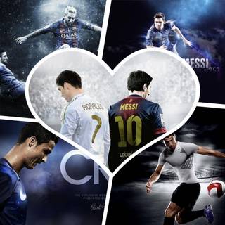 Messi and CR7 wallpaper