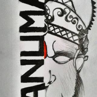 Hanuman drawing wallpaper