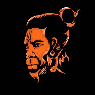 Hanuman drawing wallpaper