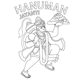 Hanuman drawing wallpaper