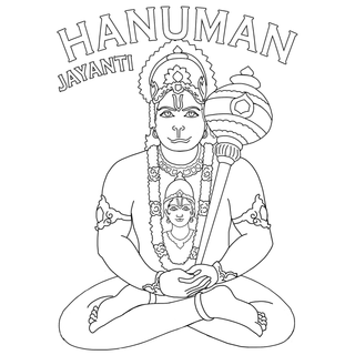 Hanuman drawing wallpaper