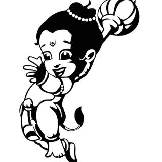 Hanuman drawing wallpaper