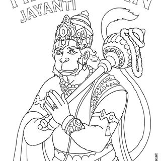 Hanuman drawing wallpaper