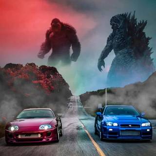 Supra and R34 wallpaper