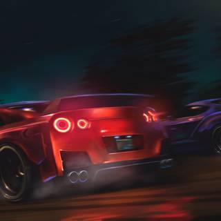 Supra and R34 wallpaper