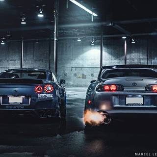 Supra and R34 wallpaper