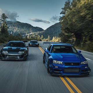 Supra and R34 wallpaper