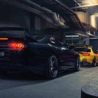 Supra and R34 wallpaper