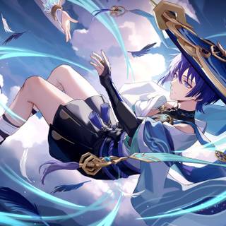 Wanderer Genshin Impact wallpaper