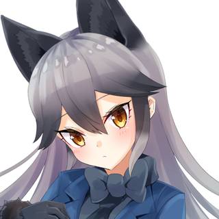 Silver Fox Kemono Friends wallpaper