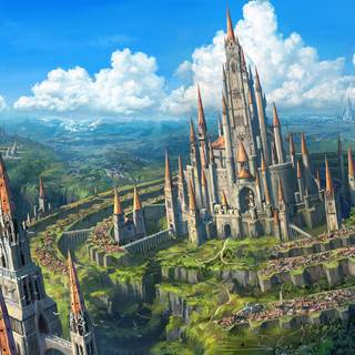 Fantasy palace wallpaper