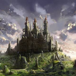 Fantasy palace wallpaper