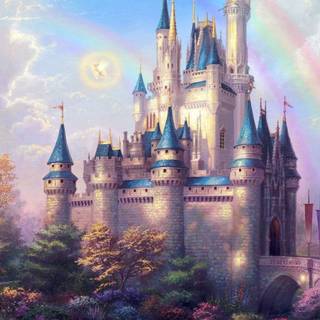 Fantasy castle 4k wallpaper