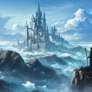 Fantasy castle 4k wallpaper