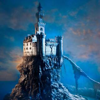 Fantasy castle 4k wallpaper