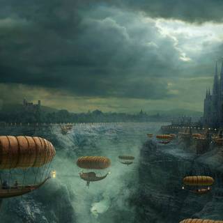 Fantasy castle 4k wallpaper