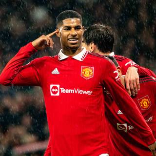 Rashford celebration wallpaper