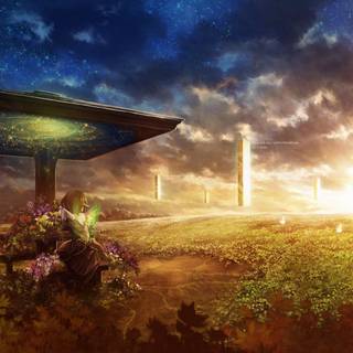 Fantasy sunset wallpaper